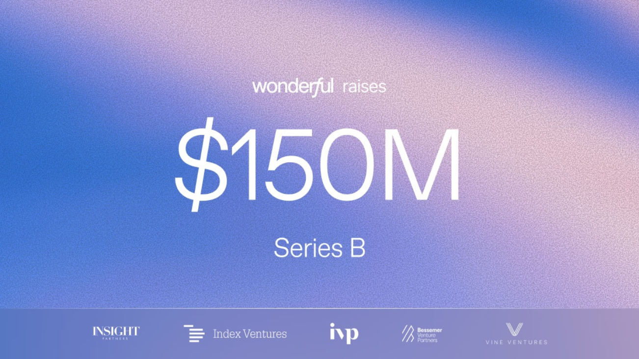 You are currently viewing Wonderful raises $150M Series B to scale its enterprise AI agents across 30 countries
<span class="bsf-rt-reading-time"><span class="bsf-rt-display-label" prefix=""></span> <span class="bsf-rt-display-time" reading_time="3"></span> <span class="bsf-rt-display-postfix" postfix="min read"></span></span><!-- .bsf-rt-reading-time -->